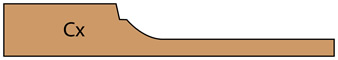 cross section of Center Panel CX